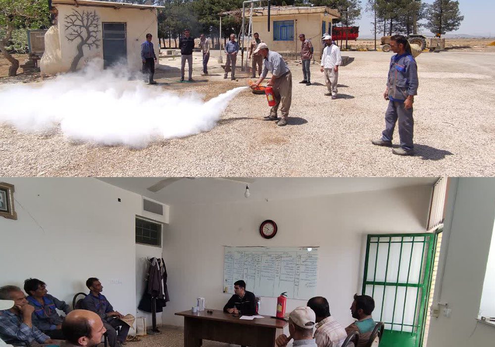 برگزاری کلاس آموزش ایمنی، بهداشت و اطفای حریق جهت کارکنان شرکت در واحد اصفهان