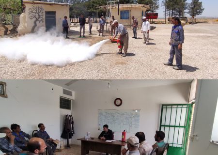 برگزاری کلاس آموزش ایمنی، بهداشت و اطفای حریق جهت کارکنان شرکت در واحد اصفهان